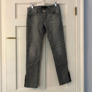 Juicy Couture Pinstripe Crop Jean